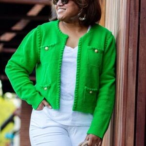 J. Crew Odette Sweater Lady Jacket in Cotton-blend Boucle